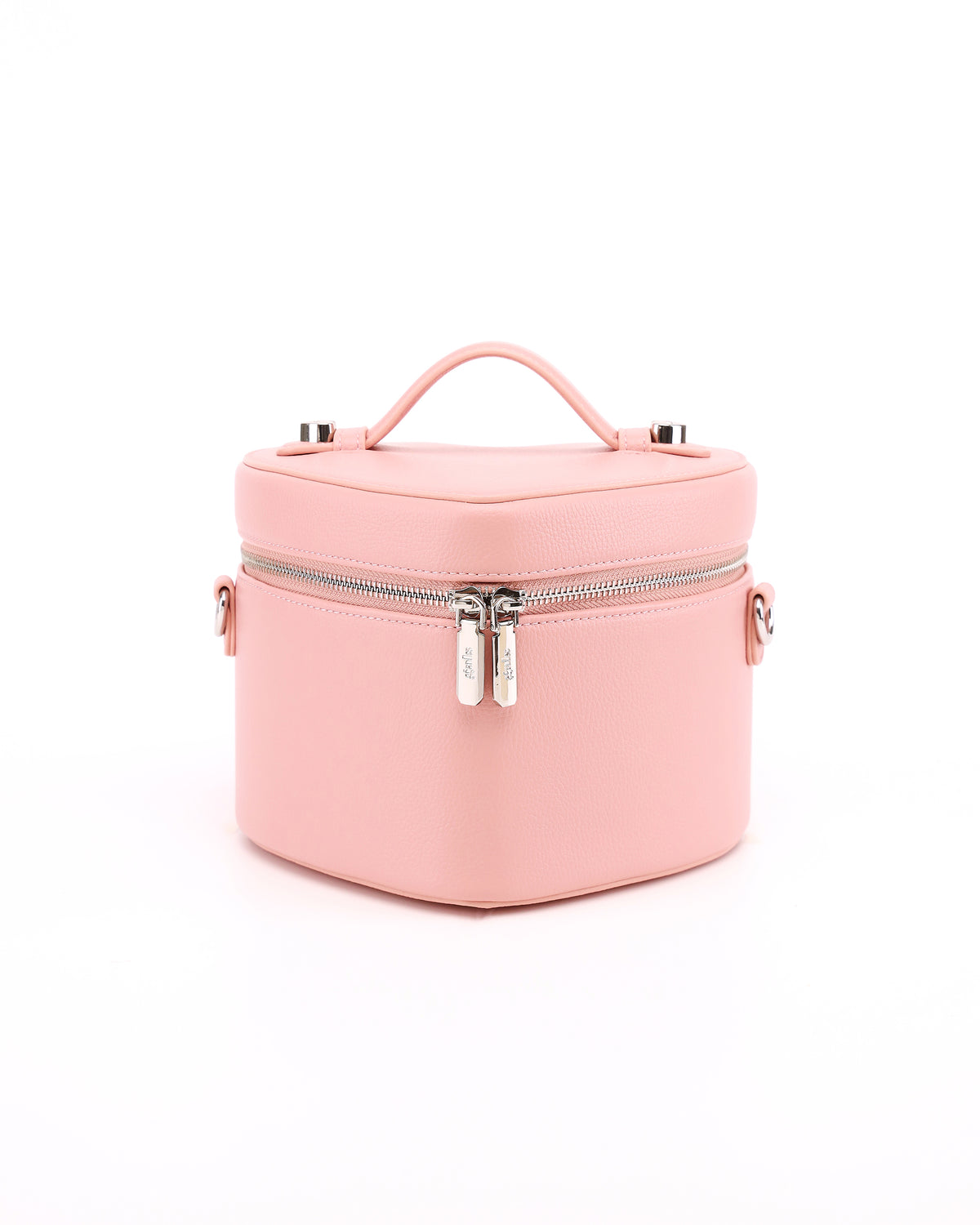 Front view of GALS Mini Lovette Vanity Case in Blush Pink
