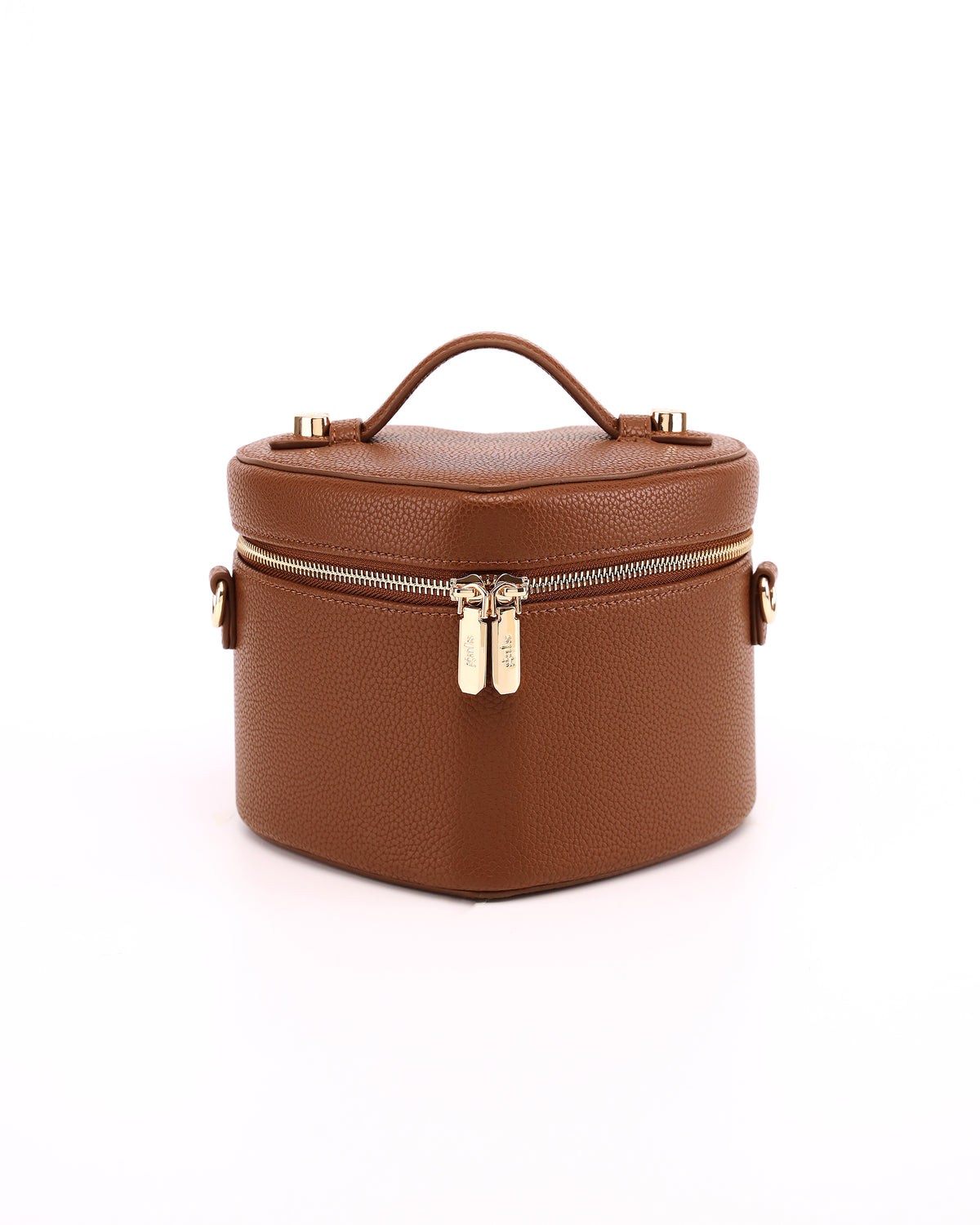 Front view of GALS Mini Lovette Vanity Case in Mocha