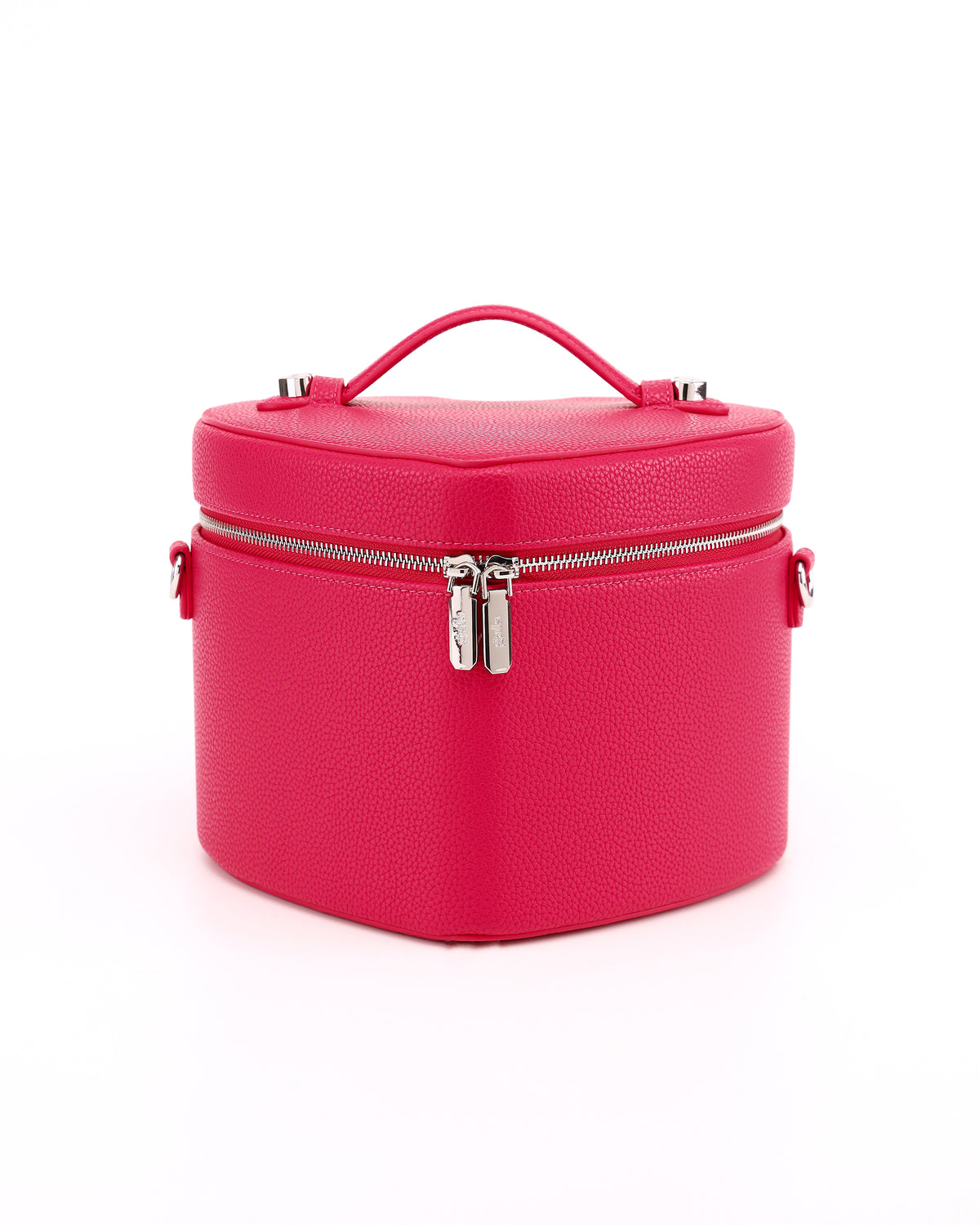 Front view of GALS Lovette Vanity Case Large in Berry Pink