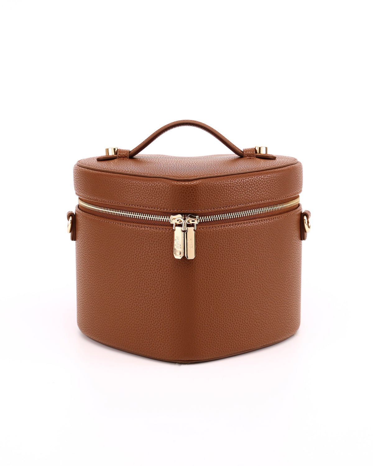 Front view of GALS Lovette Vanity Case Large in Mocha