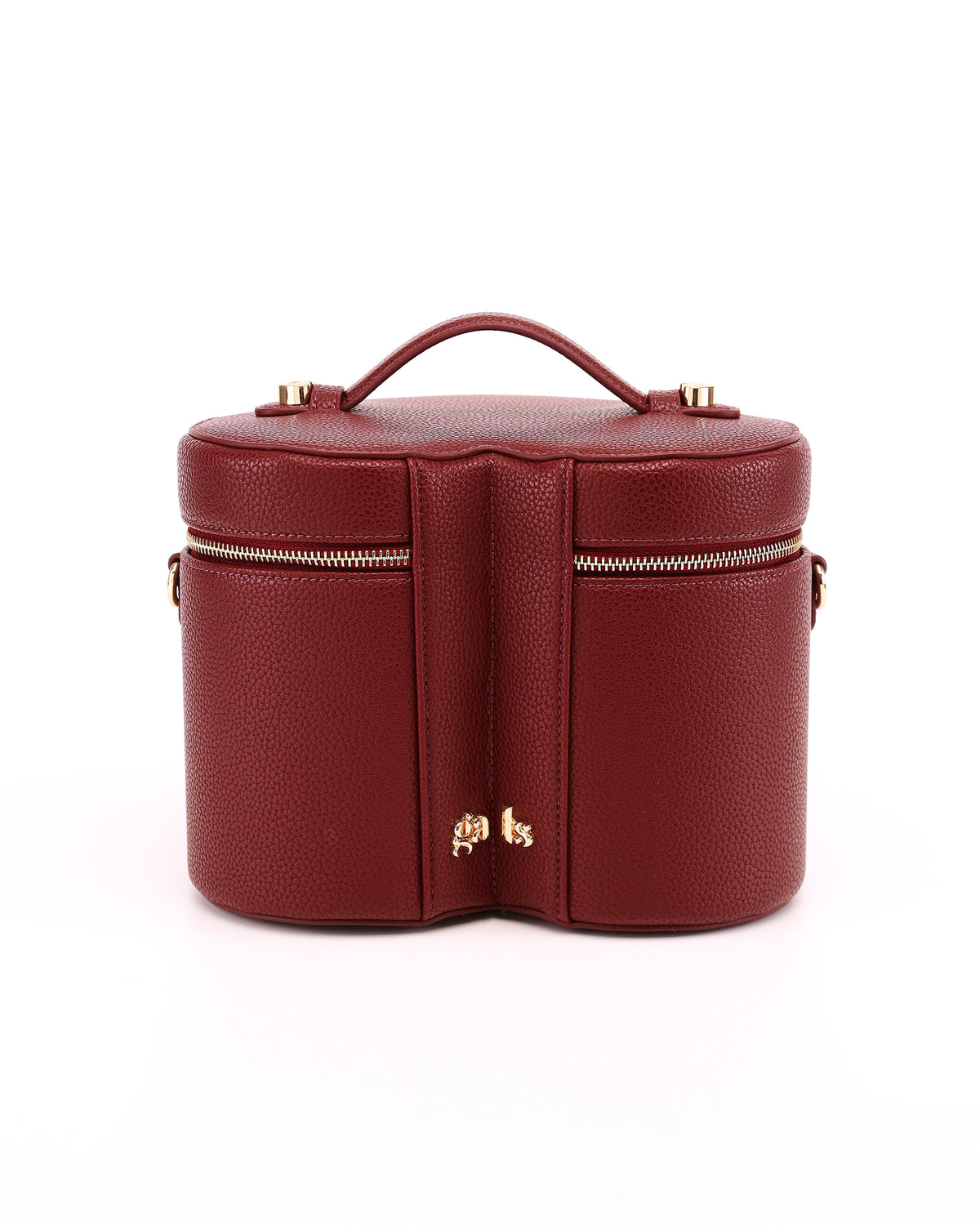 Rear view of GALS Lovette Vanity Case Large in Mulberry