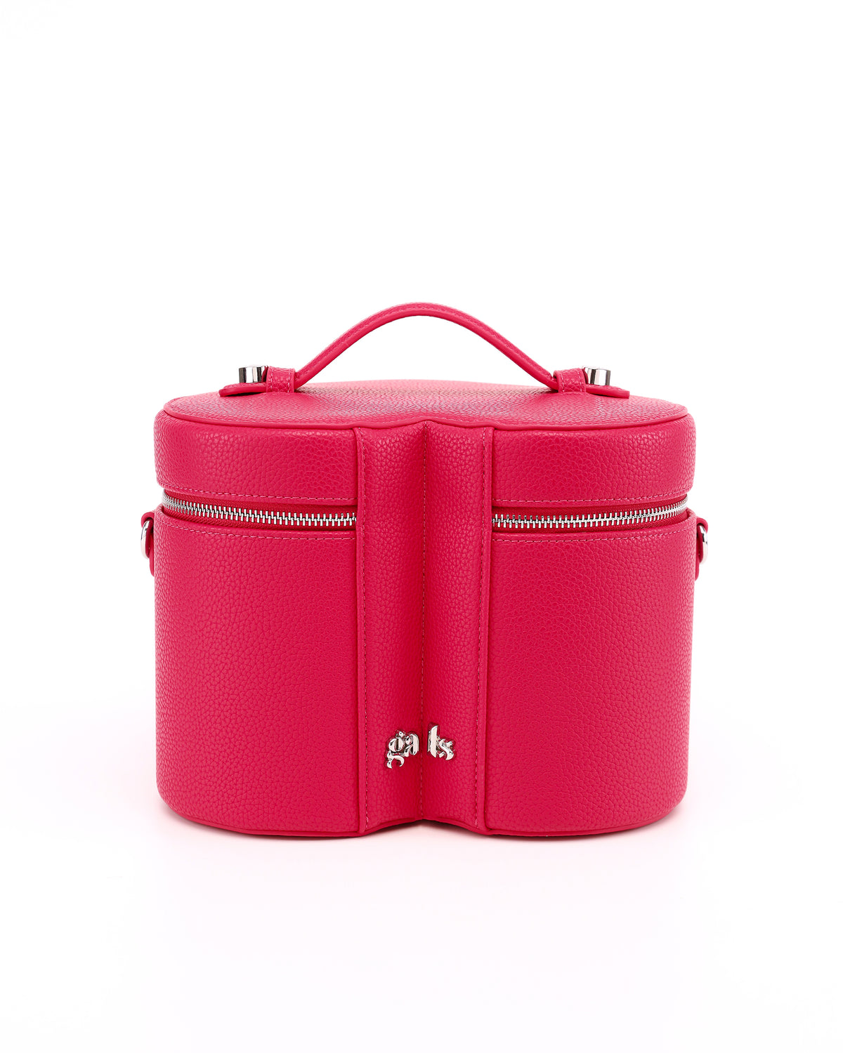 Rear view of GALS Lovette Vanity Case Large in Berry Pink