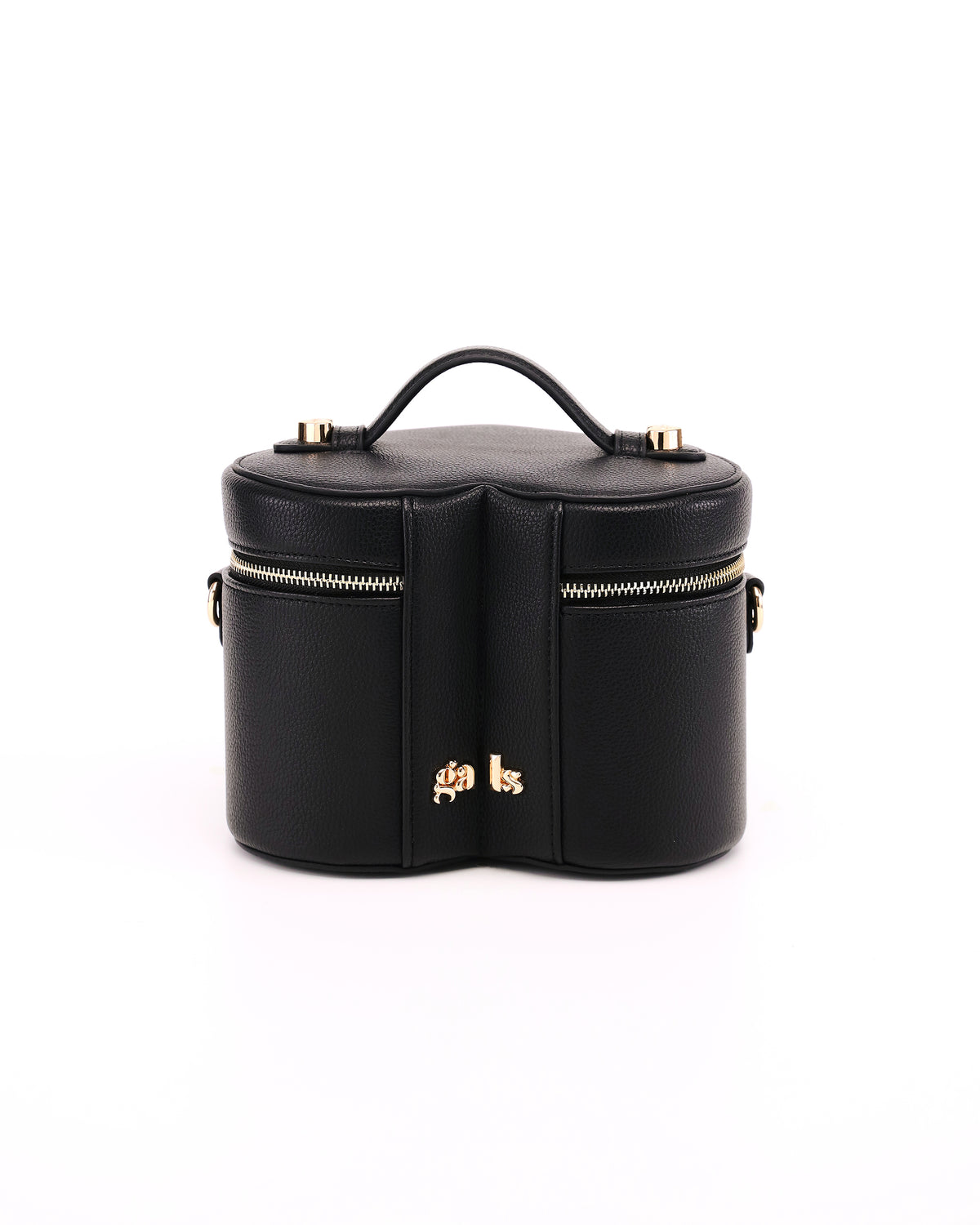 Rear view of GALS Mini Lovette Vanity Case in Onyx