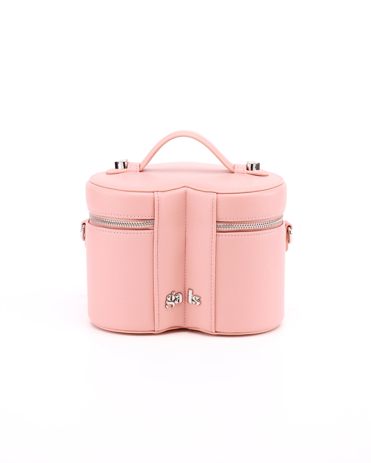 Rear view of GALS Mini Lovette Vanity Case in Blush Pink
