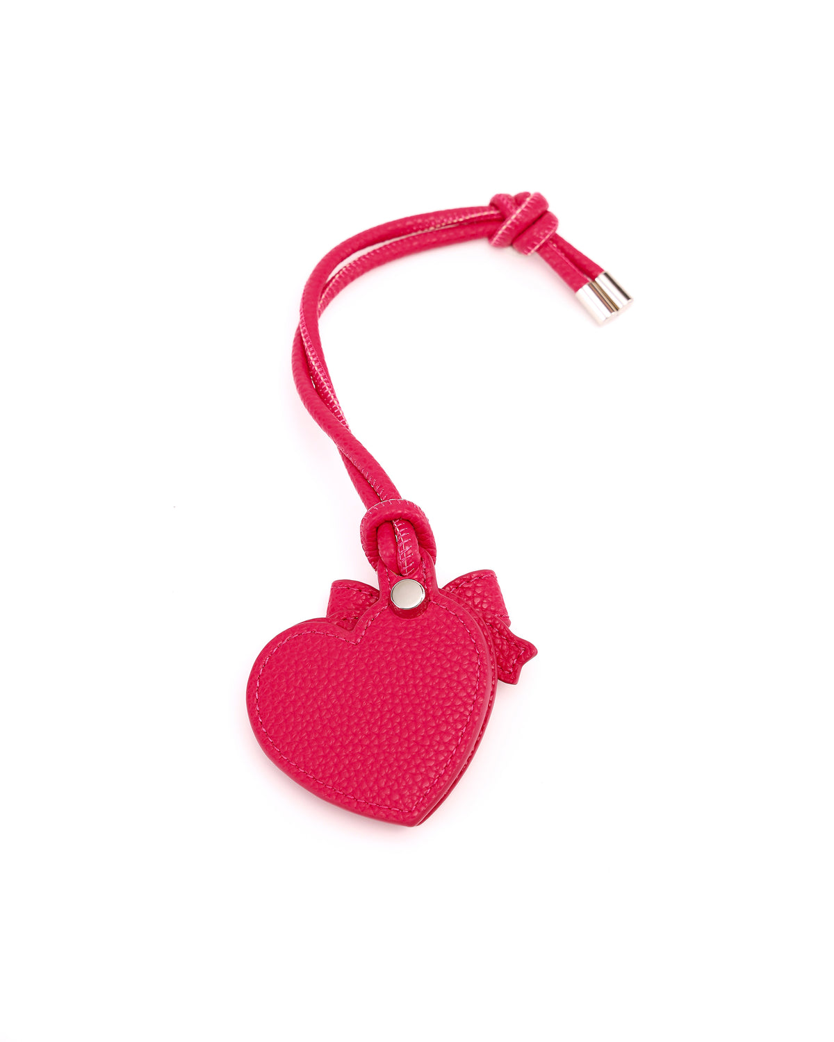 Rear view of GALS Lovette Mirror Tag Large in Berry Pink