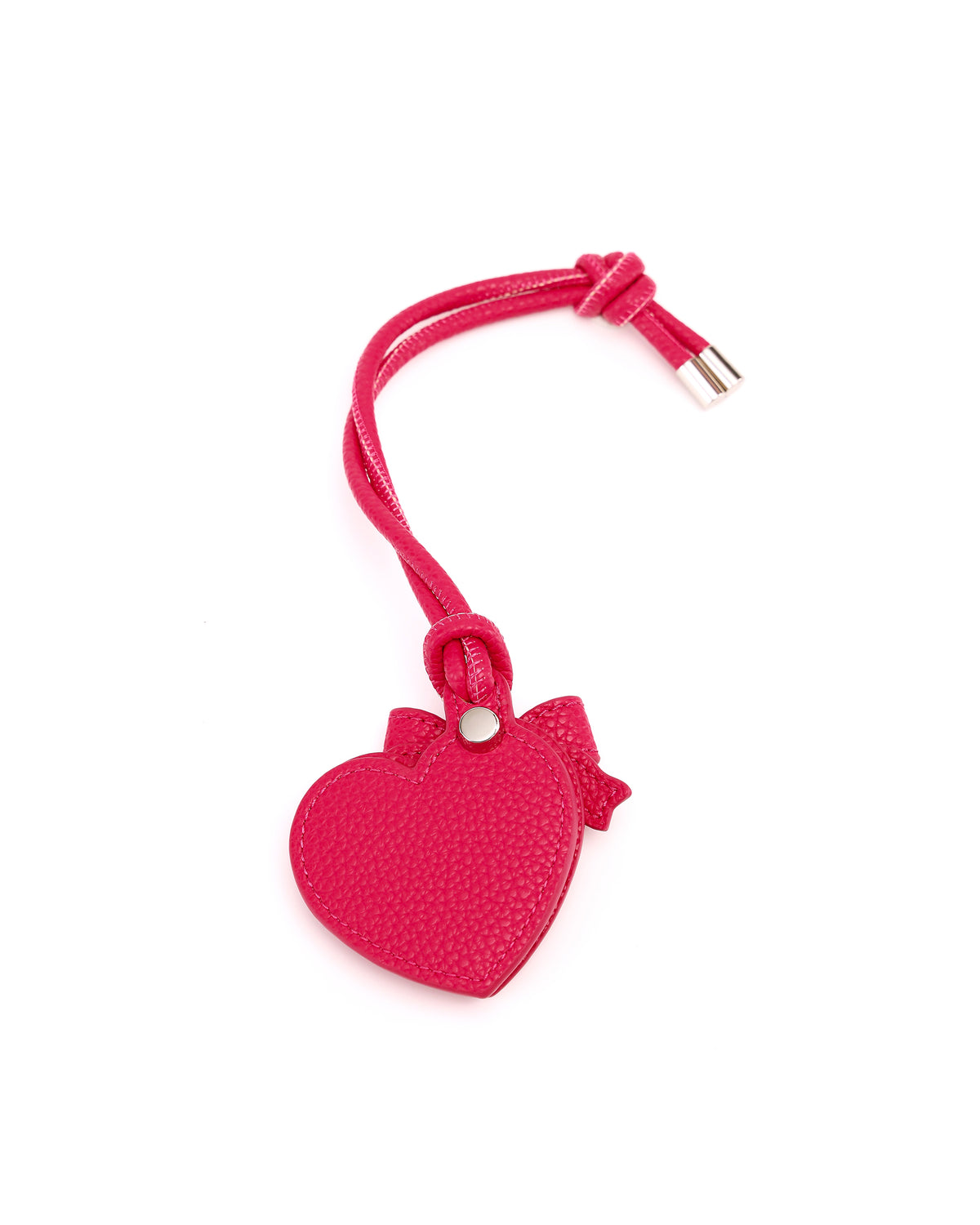 Rear view of GALS Mini Lovette Mirror Tag in Berry Pink