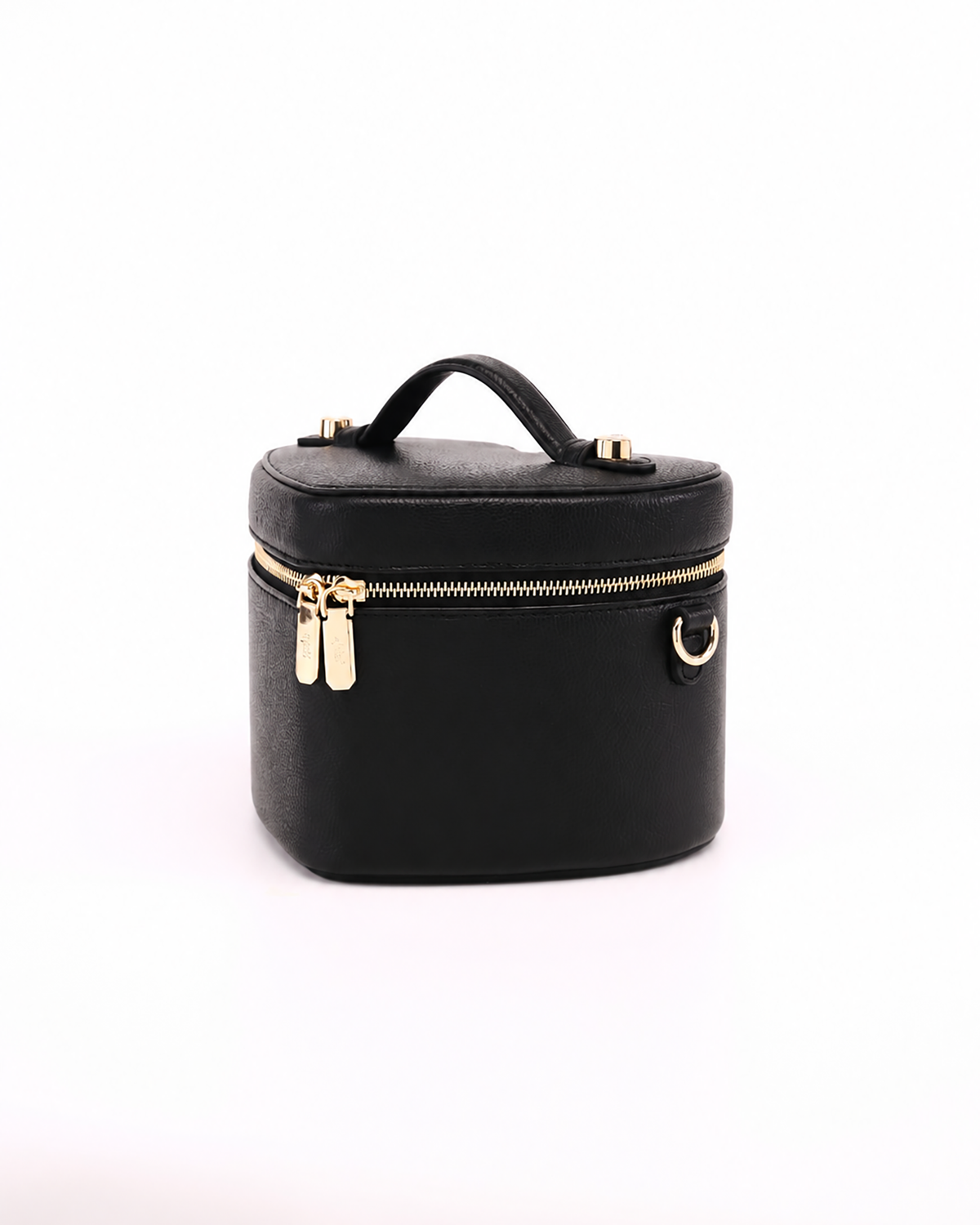 Front view of GALS Mini Lovette Vanity Case in Onyx