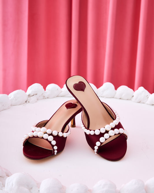 LUNA HEELS (WINE LUXE)